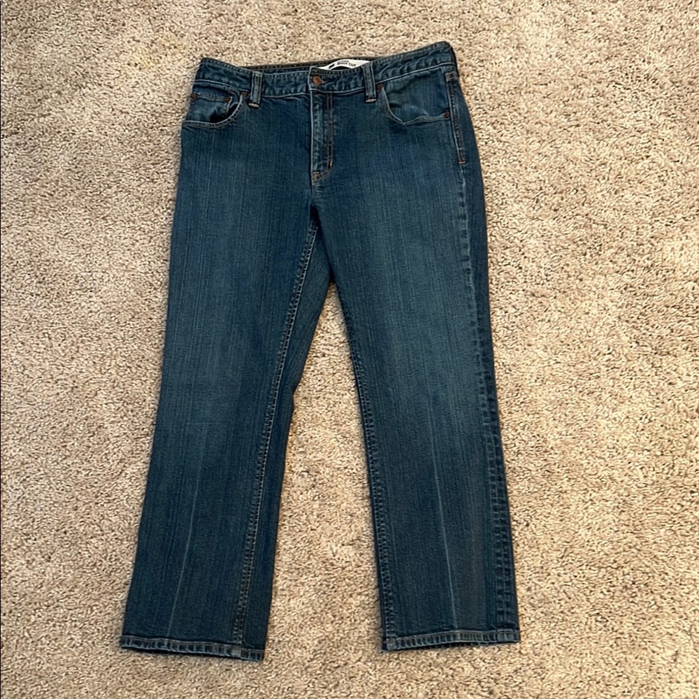 GAP Blue Boot Cut Jeans with Classic Stitching